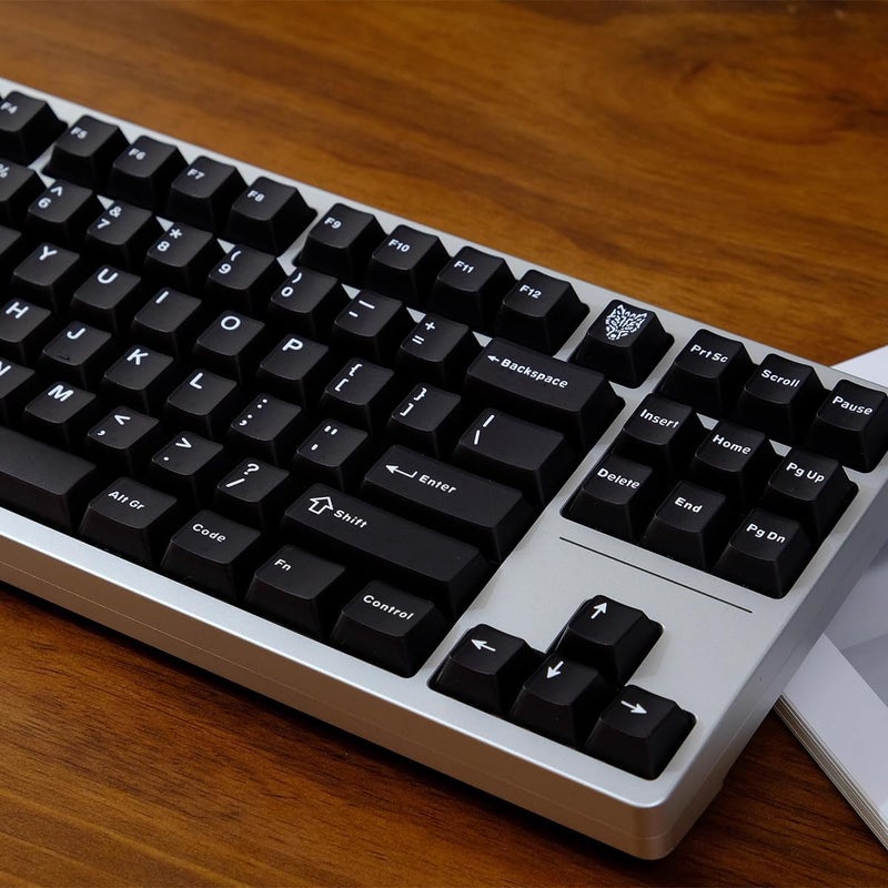 Sumgsn 114 Keys Doubleshot Translucent Keycaps Cherry Profile Black Keycap Set Fit for 61/64/87 Cherry Mx Switches Mechanical Keyboard - Image 2